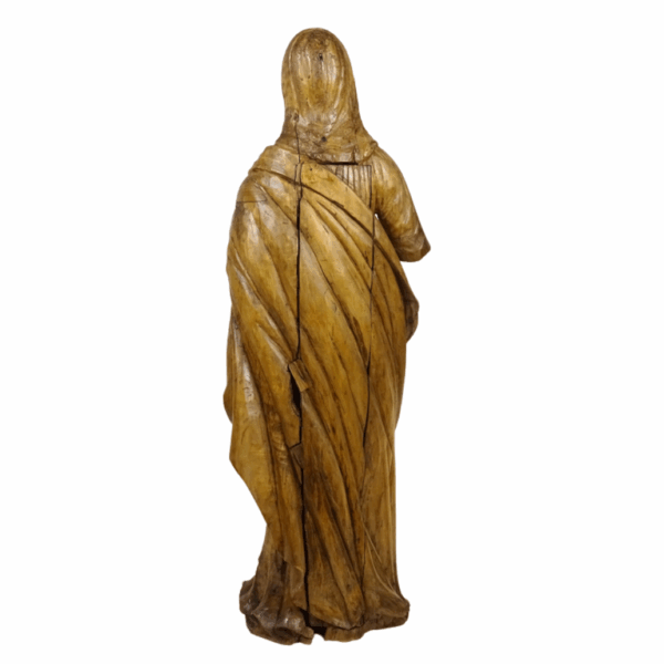 Scultura lignea "figura femminile", fine XV secolo - immagine 2