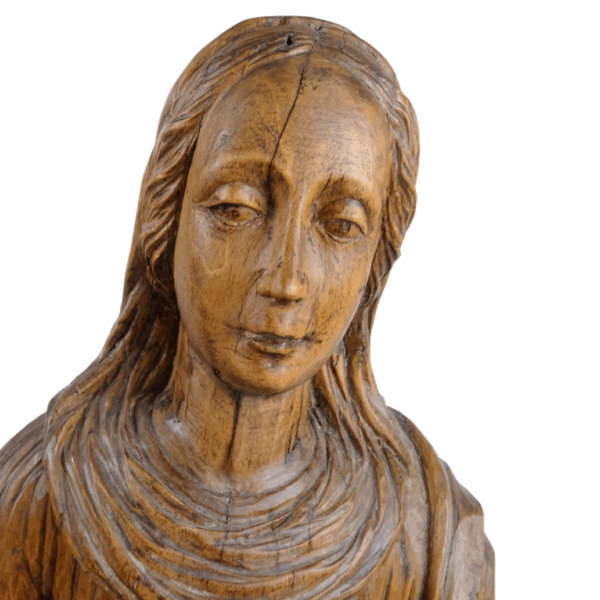 Scultura lignea "figura femminile", fine XV secolo - immagine 4