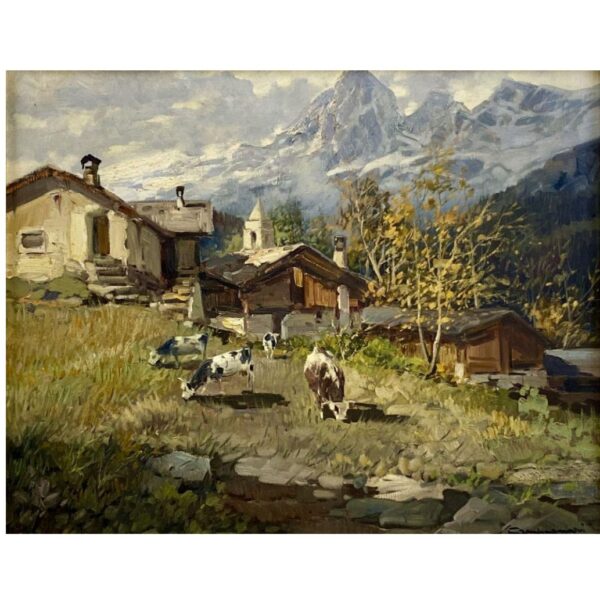Valle di Champoluc - Pilaz di Licinio Campagnari - Olio su tela - immagine 4