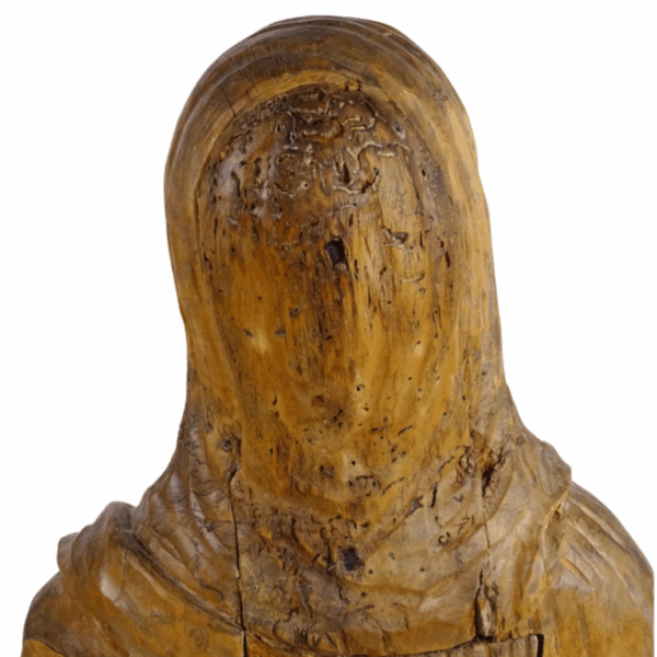Scultura lignea "figura femminile", fine XV secolo - immagine 6