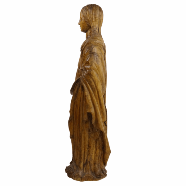 Scultura lignea "figura femminile", fine XV secolo - immagine 3