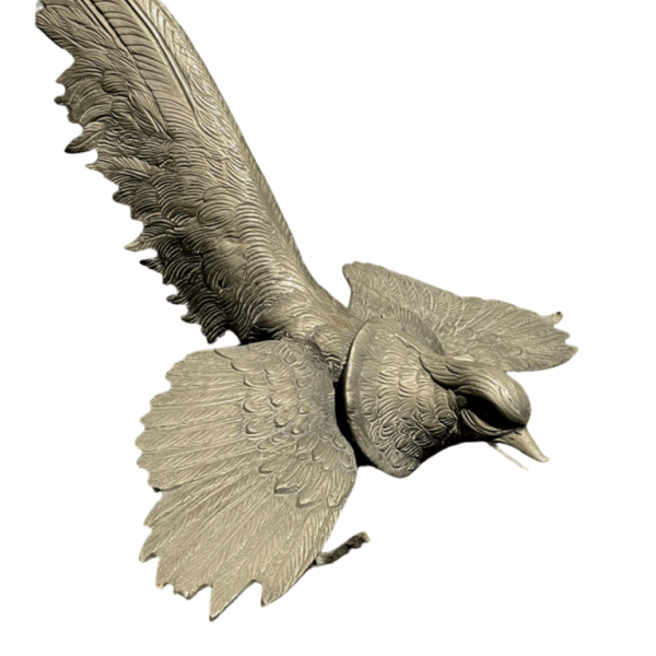 Sculture di uccelli mitologici in metallo, Francia, fine XIX secolo - immagine 2