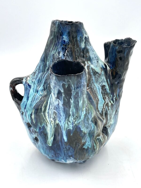 Vaso di ceramica smaltata/lucido, Toni Furlan, 1954 - immagine 6