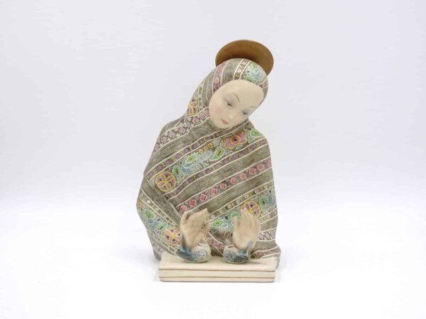Scultura in ceramica, manifattura Lenci "Madonna dell'amore" - immagine 3
