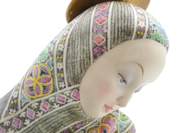 Scultura in ceramica, manifattura Lenci "Madonna dell'amore" - immagine 4