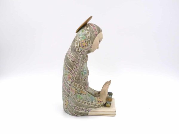 Scultura in ceramica, manifattura Lenci "Madonna dell'amore" - immagine 6