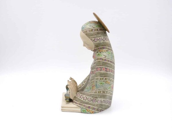 Scultura in ceramica, manifattura Lenci "Madonna dell'amore" - immagine 7