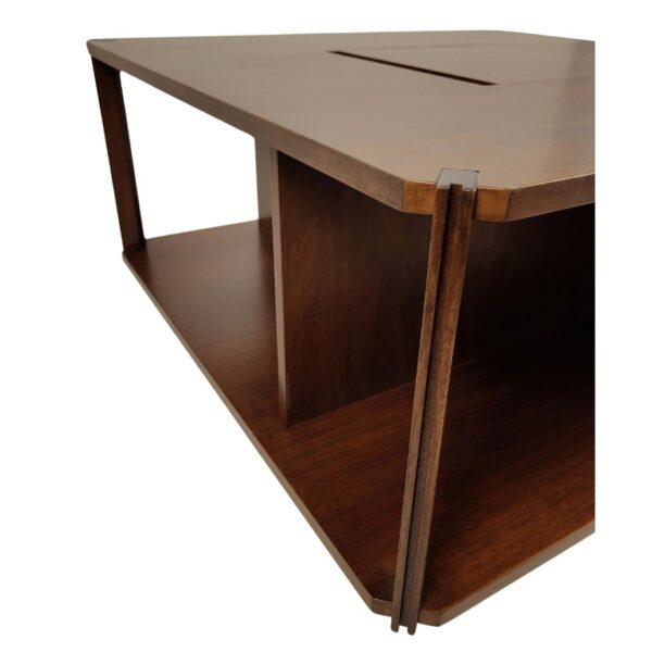 Tavolino "Square" in legno di noce di Marco Zanuso per Arflex, Italia, 1965 - immagine 4