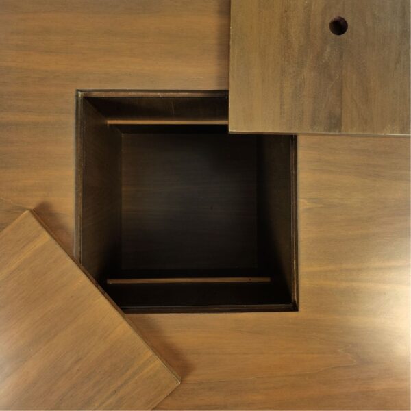 Tavolino "Square" in legno di noce di Marco Zanuso per Arflex, Italia, 1965 - immagine 8