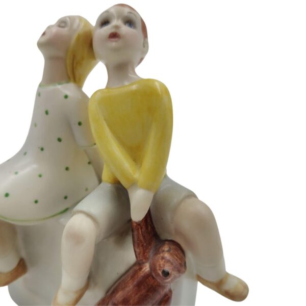 Ceramica decorata "Bambini" del 1930, Manifattura Lenci, Italia - immagine 4