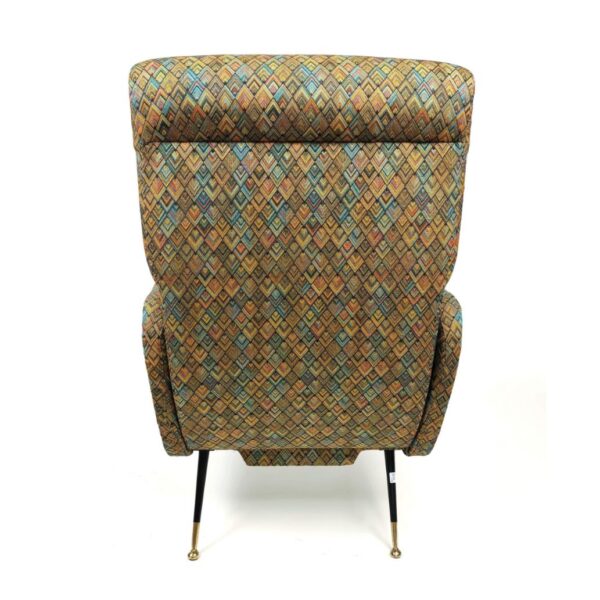 Coppia di poltrone in tessuto di tipo Missoni, Italia, 1960 ca. - immagine 4