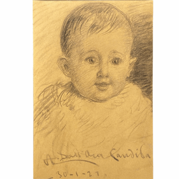 Angelo Dall'Oca Bianca, ritratto di bambino
