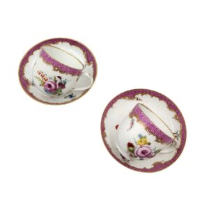 Servizio da tè due pezzi manifattura tedesca Meissen