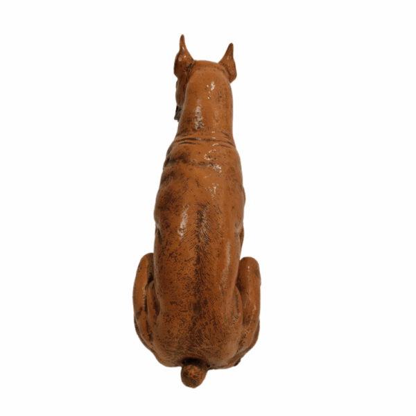 Cane di razza Boxer in maiolica - immagine 5