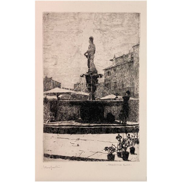 Ettore Beraldini - Veduta della Fontana Madonna Verona - immagine 2