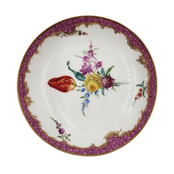 Servizio da tè tre pezzi manifattura tedesca Meissen - immagine 11