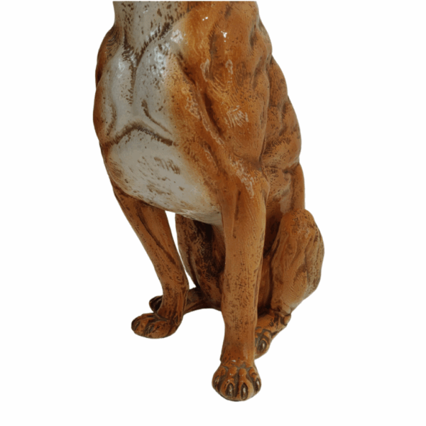 Cane di razza Boxer in maiolica - immagine 7