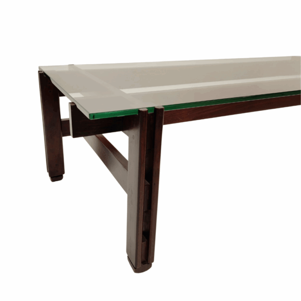 Tavolino in legno e vetro di Ico Parisi, modello 751, per Cassina - 1962, Italia - immagine 4