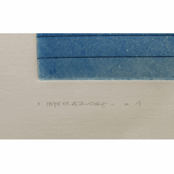 Luigi Senesi, litografia "Interazione n. 1", 1972, Italia - immagine 6