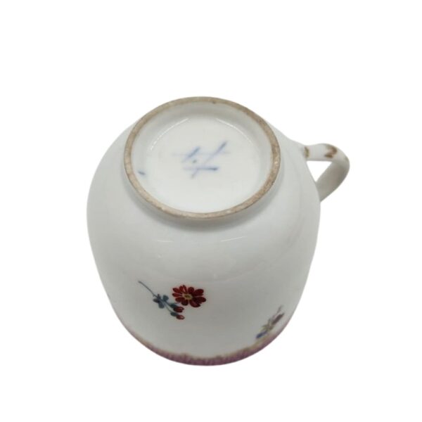 Servizio da tè tre pezzi manifattura tedesca Meissen - immagine 10