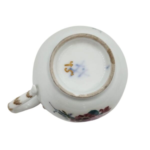 Servizio da tè tre pezzi manifattura tedesca Meissen - immagine 9