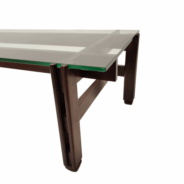Tavolino in legno e vetro di Ico Parisi, modello 751, per Cassina - 1962, Italia - immagine 2