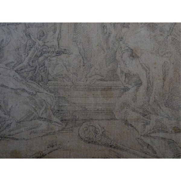 Disegno a matita su carta attribuito a Sebastiano Ricci - immagine 8