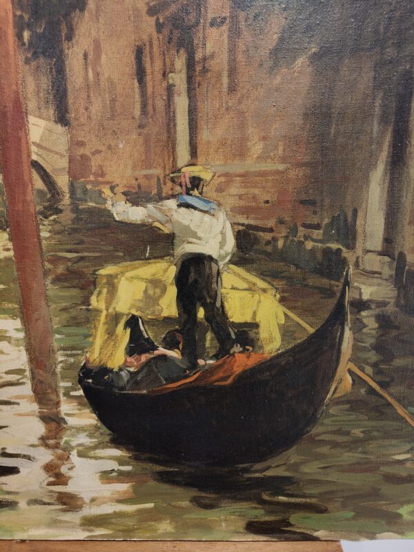 Cosimo Privato, "Canale veneziano", Italia, anni '30 - immagine 5