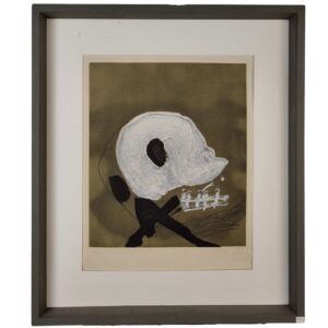 Stampa di Antoni Tàpies, "Blanc central", 1982, Spagna