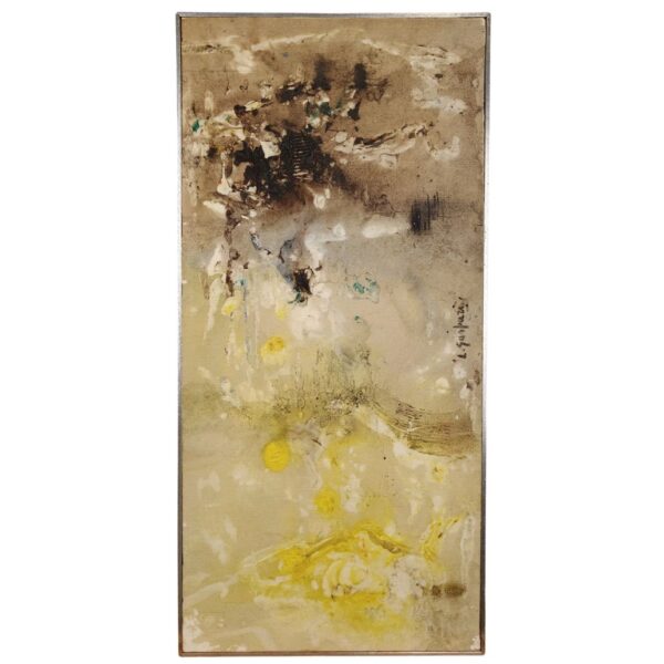 Olio su tela, "Senza Titolo", Luciano Gaspari, 1980 ca.