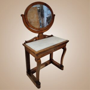 Consolle francese della prima metà del XIX secolo, in legno di mogano
